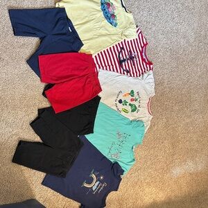 Hanna Anderson Kids T-Shirt and Shorts Set